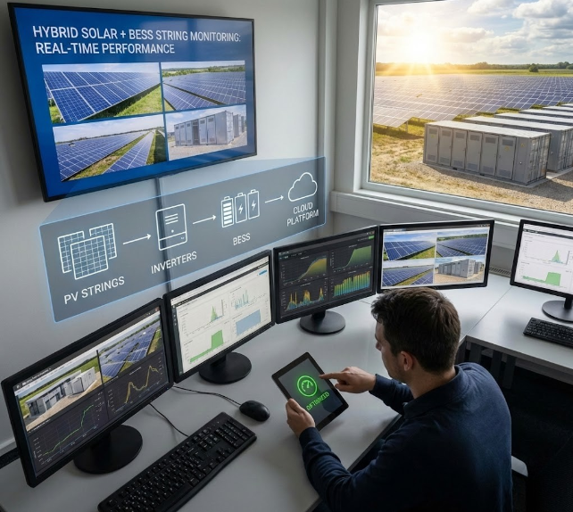 String Monitoring Solutions for Hybrid Solar + BESS Projects: Ensuring Real-Time Performance