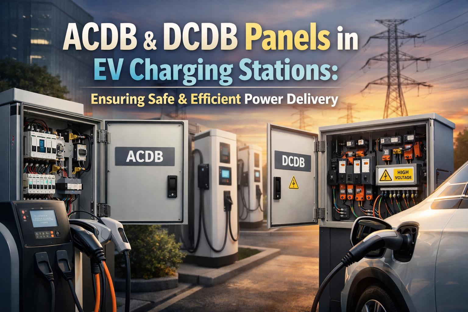 ACDB & DCDB Panels in EV Charging Stations